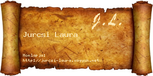 Jurcsi Laura névjegykártya